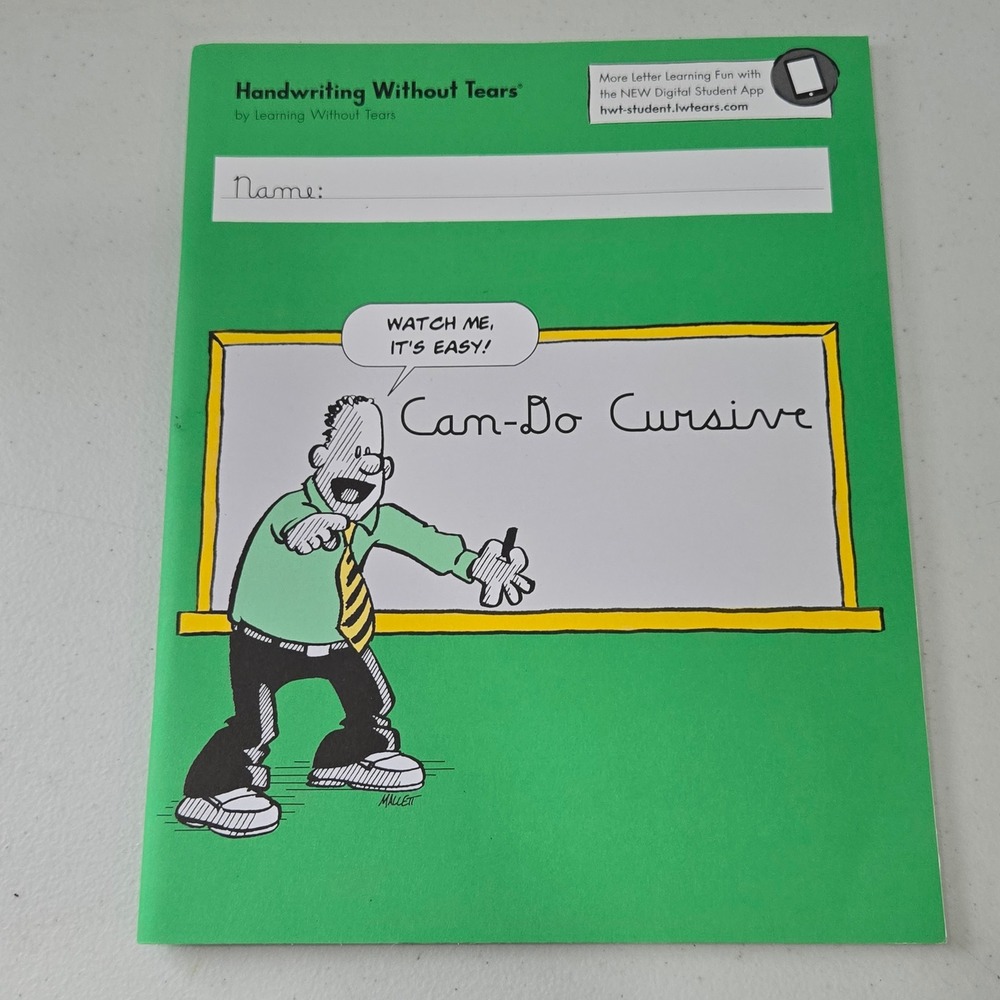 Handwriting Without Tears Can-Do Cursive Workbook 5th Grade 2022 Fifth Edition